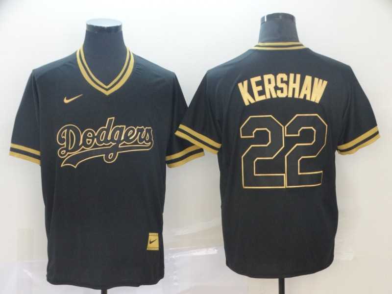 Dodgers 22 Clayton Kershaw Black Gold Nike Cooperstown Collection Legend V Neck Jersey (1),We sell and wholesale Dodgers 22 Clayton Kershaw Black Gold Nike Cooperstown Collection Legend V Neck Jersey (1) on line form chian!
